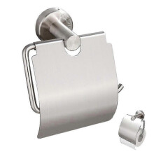 (Sanding) toilet roll holder,toilet paper holder, Bathroom Toilet Paper Holder with Cover Wall Mount Toilet Roll Holder for Hotel (D-V2)
