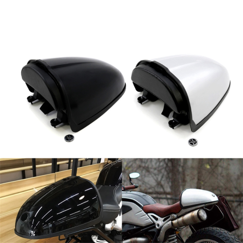 Motorcycle Tail Backrest Storage Box Black 1
