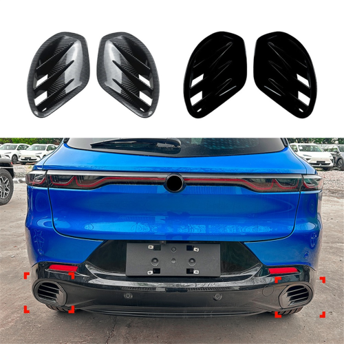 Eleron splitter bara spate auto cu model din fibră de carbon 1