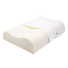 Organic Latex Contour Pillow for Neck Pain Standard, HighLoft, Soft Organic Cotton Cover