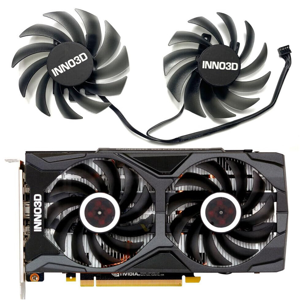 75Mm Graphic Card Cooling Fans Cooler Fit For Inno3d P106100 Gtx1660 1660Ti Graphic 475488686662