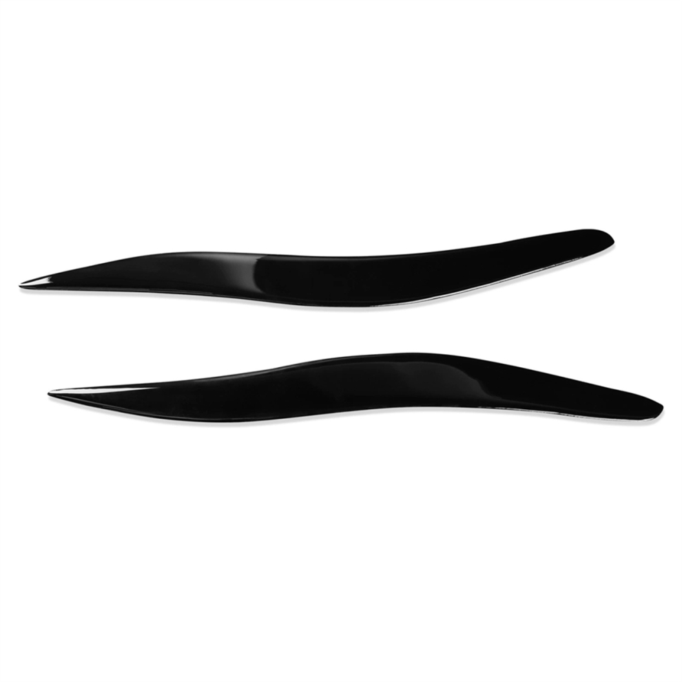 1 Pair Headlight Eyebrow Bright Piano Headlight For Black 4853102554317