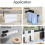 Kitchen Roll Holder Wall Mounted & Self Adhesive Under Cabinet Kitchen Paper 4