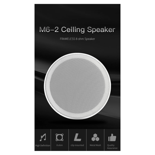 6 Inch 8 ohm Ceiling Speaker Full range stereo sound 1