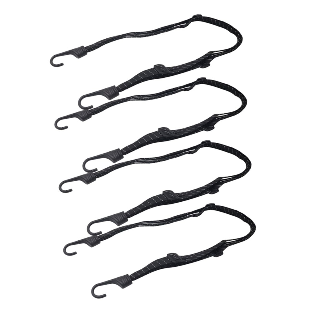 4Pcs Motorcycle Elastic Rope Bike Bungee Cord Elastic Binding Cargo Rope 767909518646