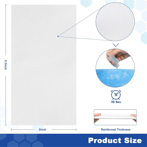 Lot de 100 coussinets absorbants pour toilettes, ... 1