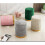 Storage Ottoman, Round Mondern Stool for Vanity, Ottoman Footrest Stool with Gold Plating Base 5
