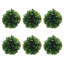Front Door Planters 6pcs 10cm Artificial Topiary Ball DIY Simulation Decorative Green Plant Balls