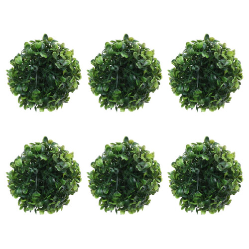 Front Door Planters 6pcs 10cm Artificial Topiary Ball DIY Simulation Decorative Green Plant Balls