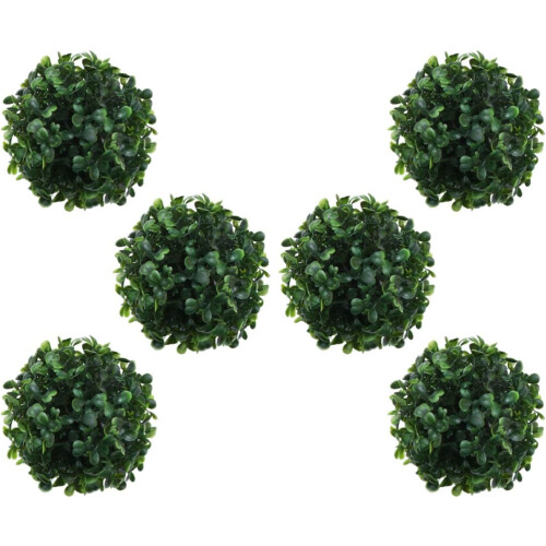 Front Door Planters 6pcs 10cm Artificial Topiary Ball DIY Simulation Decorative Green Plant Balls 1
