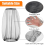 12 Pcs Mosquito Head Mesh Face Fly Netting Hood Protecting (Gray) 3