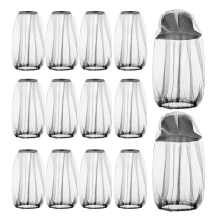 12 Pcs Mosquito Head Mesh Face Fly Netting Hood Protecting (Gray)