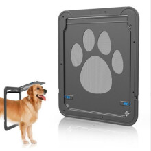 Dog Screen Door, Flap Opening Size 16.9 14.9in, Dog Door for Screen Door, Pet Screen Door with Lock, Sturdy Dog and Cat Screen Door