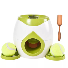 Dog Tennis Ball Feeder Trainer Reward Machine Green