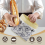 2Pack Reusable Beeswax Bread Bag,Large Linen Sourdough Bread Bags 4