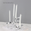 Metall Kerzenständer Nordic Molecular Structure Kerzenständer Silber 2