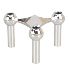 Metall Kerzenständer Nordic Molecular Structure Kerzenständer Silber