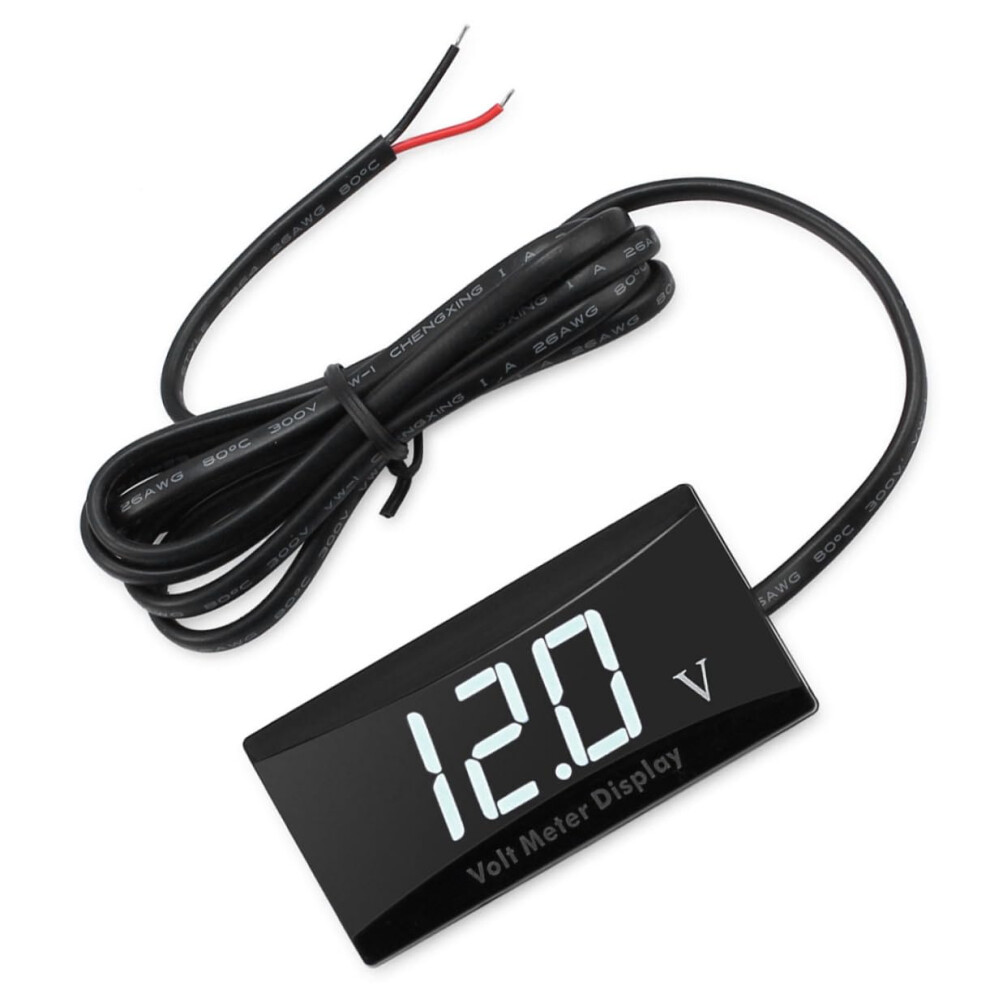 Car Voltage Meter Led Display Voltmeter Dc 12V For Motorbike Gauge 354398652694