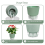 6 Inch Self Watering Plant Pot with Visual Reservoir Grey 7