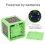 1.4in 4 Sided Cube Timer Digital Shot Timer Countdown Stopwatch Green 4