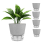 6 Inch Self Watering Plant Pot with Visual Reservoir Grey 1
