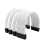 Modular Power Extension Cable Set White 1