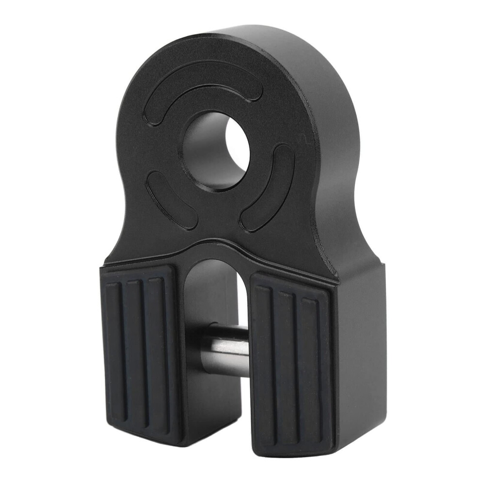 Winch Shackle Mount, Flat Towing Winch Hook, Winch Lines Winch Hook With Rubber Guard And Iron Pin For Atv Pickup (Black) Red/Black 664739574289