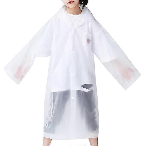 (White) Waterproof Hooded Jacket -NMAOV