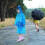 Children's Transparent Waterproof Raincoat Cape Poncho Strap Cover Reusable (Blue) 5
