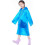 Children's Transparent Waterproof Raincoat Cape Poncho Strap Cover Reusable (Blue) 1