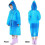 Children's Transparent Waterproof Raincoat Cape Poncho Strap Cover Reusable (Blue) 4