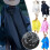 (Black) Waterproof Raincoat Poncho Adults 3in1 Multifunction Reusable Rain Capes Camping 3