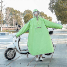 (4XL 155-165cM, green) High Quality Waterproof Motorcycle Raincoat Scooter Riding Poncho-xinhan
