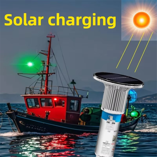 Waterdichte zonne-signaallamp, scheepsmast, oceaanboei, visnetsignaal 1