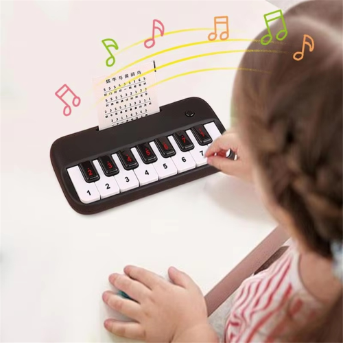 Kids Mini Electronic Piano Keyboard Teaching Musical Instrument Black 2