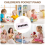 Kids Mini Electronic Piano Keyboard Teaching Musical Instrument Black 2