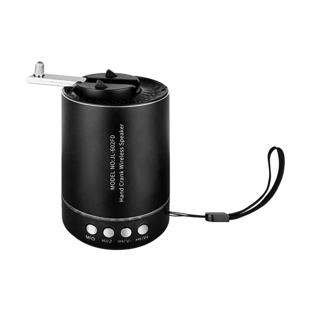 Hand Crank Bluetooth Speaker for Outdoor Camping Black-image-OPC-PHYW5QH-NEW