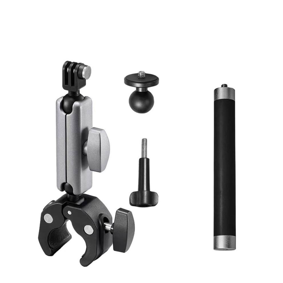 Camera Motorcycle Handlebar Mount Selfie Stick With Extension Rod 4853102572731