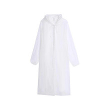 (White) Yellow Pack Raincoats Reusable EVA Rain Ponchos Lightweight Rain Coat Rainproof Rain Gear For Men And Women