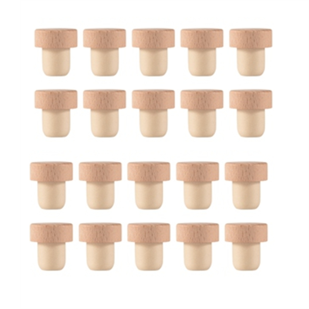 20Pcs Wine Bottle Cork T Shaped Cork Plugs For Wine Cork Wine Stopper 4853102579945