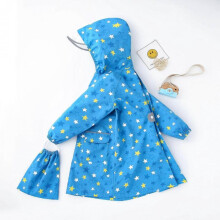 1 Piece Children's Raincoats for Boys and Girls 2022 New Elementary School Children Whole Body Children Kindergarten Boys Baby Poncho (Blue Star, L)