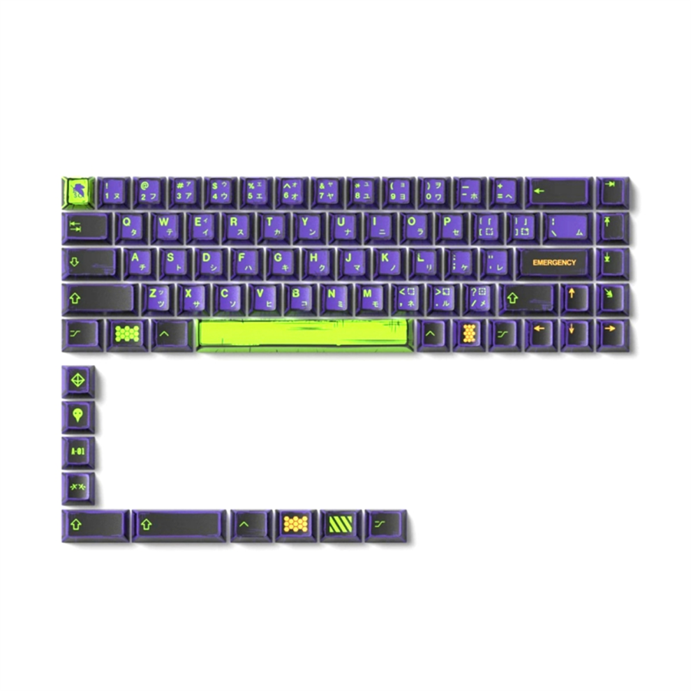 Comic Keycaps Eva01 Bow-Cherry Profile Pbt Dye-Sub 78 Keys C 4853102581887