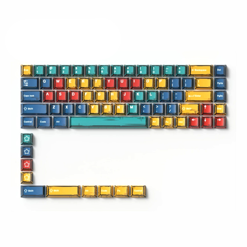 Comic Keycaps Eva01 Bow-Cherry Profile Pbt Dye-Sub 78 Keys D 4853102581863