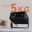 Projektorstativ til skrivebord med 360 graders roterende montering, hvid 4