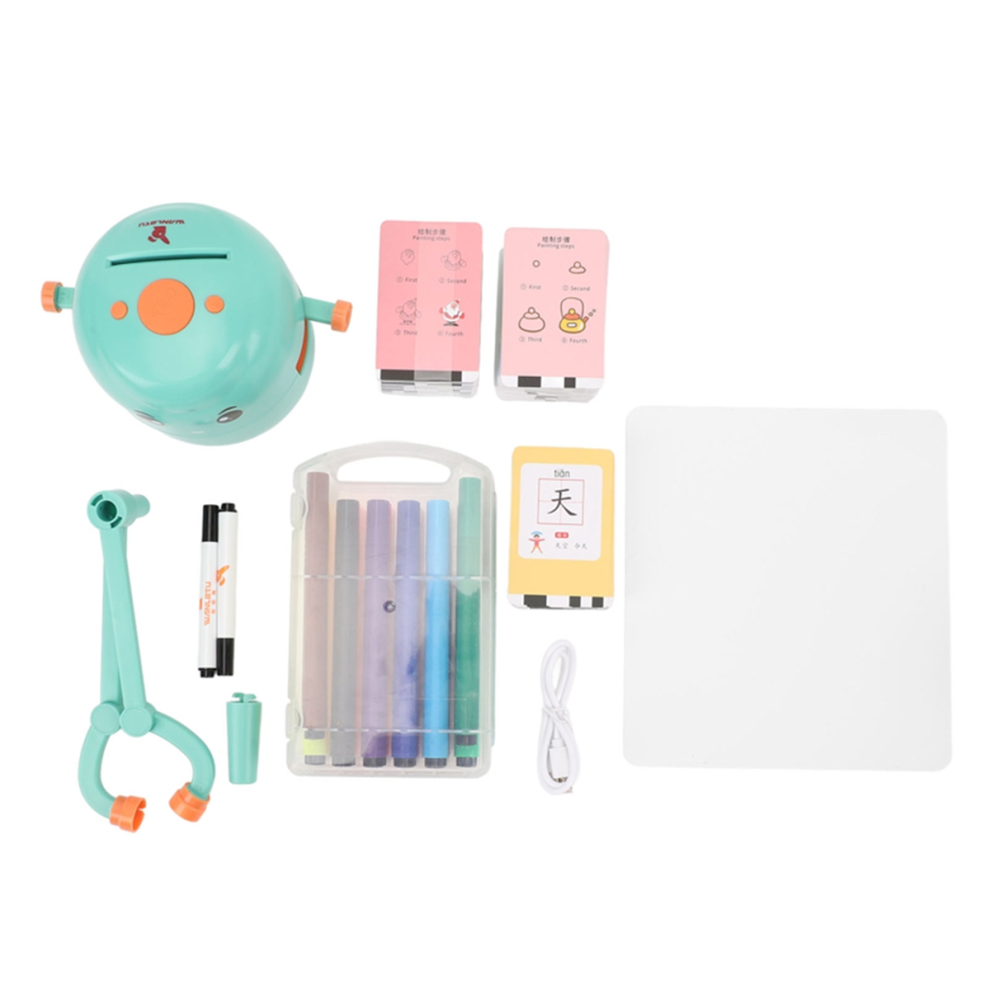 Smart Drawing Robot Intelligent Painting Robot Kids Drawing Toy Green 4853102582082