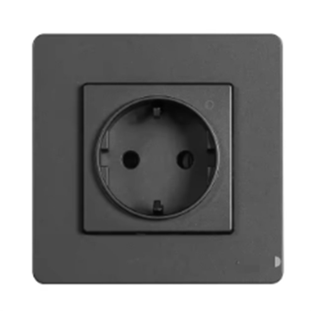 Tuya Zigbee Smart Socket Eu Wall Embedded Outlet Grey 4853102584475