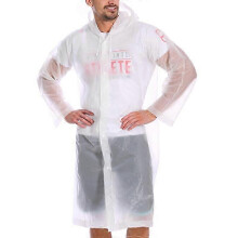 (One Size, Transparent) Adult One-Piece EVA Waterproof Raincoat Rain Jackets Transparent Hooded Poncho Reusable