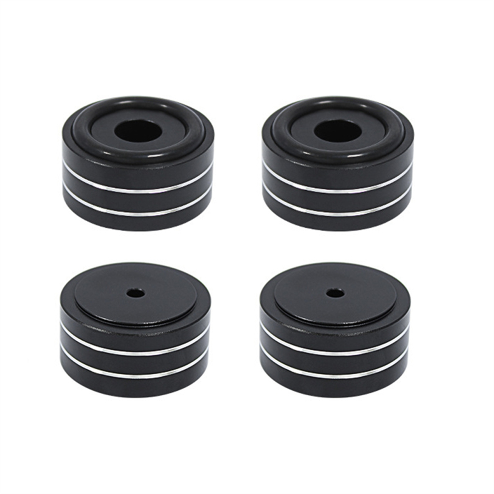 4Pcs Speaker Isolation Stand Feet Shock Absorbing Pads Black 4853102584239