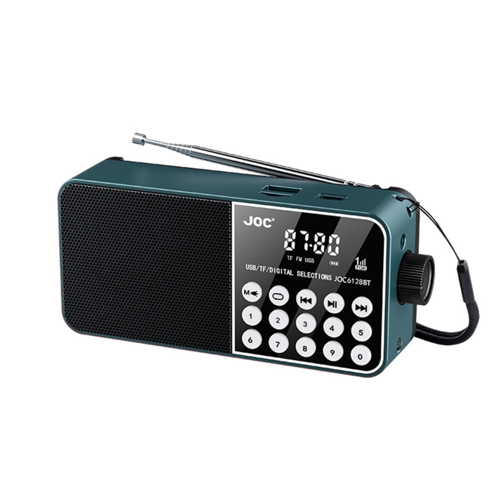 Portable Radio Speaker Support Tf Card Digital Fm Radio Blue 4853102585397