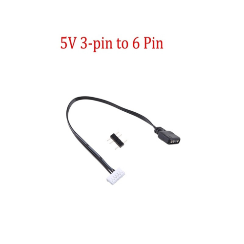 Καλώδιο προσαρμογέα ανεμιστήρα 5V ARGB 3Pin σε 6Pin μετατροπέα καλωδίου 1